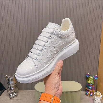 Men Genuine Leather Platform Causal Sneakers Moccasins for Man Black Luxury Brand Designer Loafers High Quality Footwear Shoes