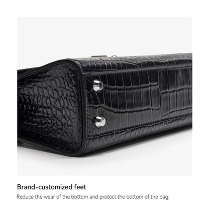 Borsa da donna di lusso in vera pelle Bafelli Borsa a tracolla modello coccodrillo e borsa a tracolla Borsa di design elegante e versatile