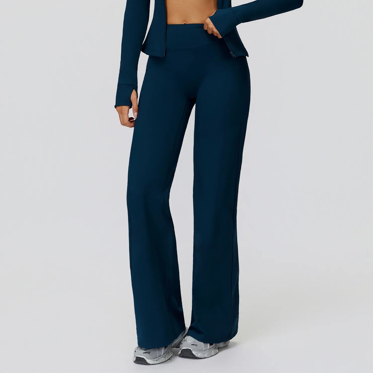 Yoga Pants High Waist Flare Leggings Women Gym Fitness Flared Trousers Breathable Wide Leg Pants Female Workout Dance Trousers