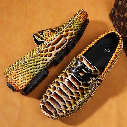 Mocassini in Pelle da Uomo 39-46, Scarpe Eleganti per Matrimoni e Feste, Calzature di Alta Qualità, Mocassini Slip-on di Lusso per Uomo