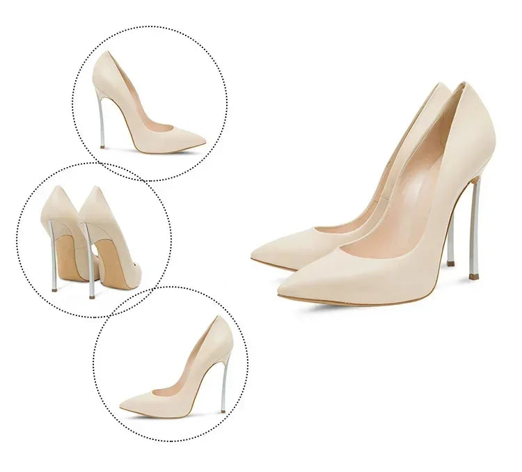 【Measure your feet length before order】Luxury Designer Women Pumps Stiletto High Heel Sexy Fetish Party Zapatos De Tacon C-PU-1
