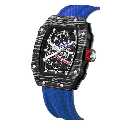 Nuovo Orologio al Quarzo Trendy Ultra-Sottile a Forma di Botte di Vino con Cinturino in Nylon, Elegante e alla Moda platinumshop