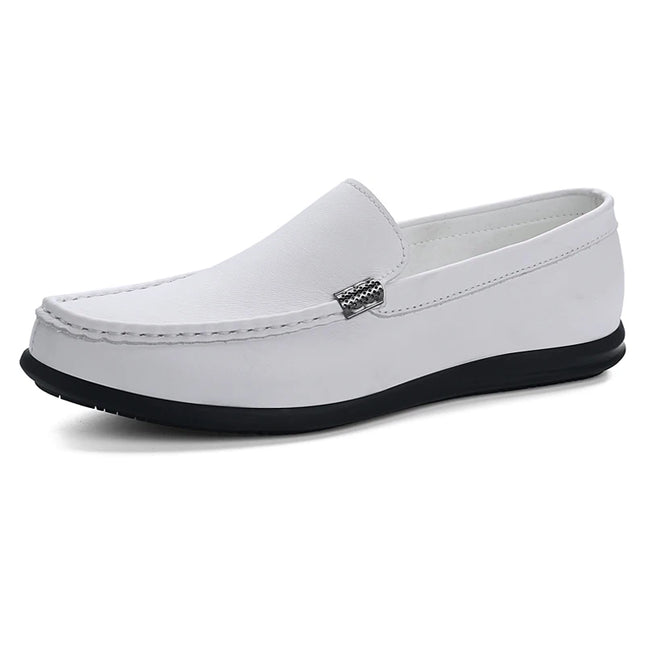 2025 Estate Scava Fuori Penny Mocassini Da Uomo Scarpe Da Barca Traspirante Uomo Mocassini In Pelle Slip On Appartamenti Mens Casual Scarpe Da Guida