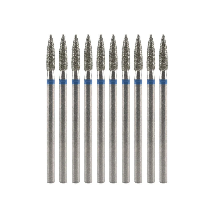 10Pcs Diamond Milling Cutter For Manicure Electric Nail Drill Bits Accessory Pedicure Machine Nail File Gel Remover Tool uñas Accesorios Y Herramientas
