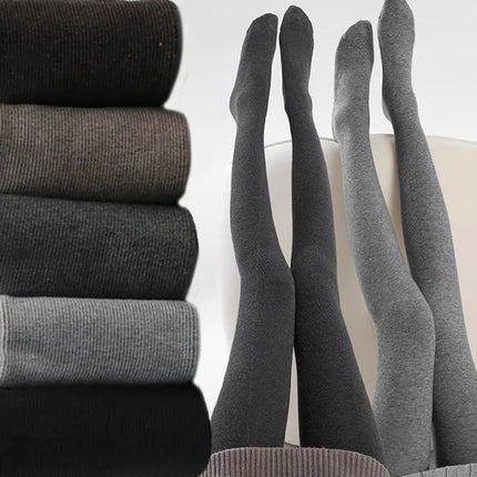 Fleece Lined Tights Women Winter Thermal Leggings Polar Skin Black Opaque Stockings Thick Warm Pantyhose Colorful Leg Warmers PlatiNum