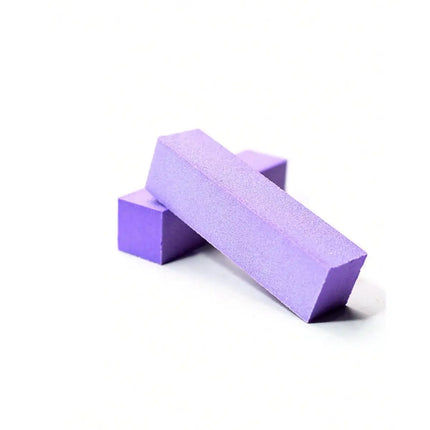 5Pc Nail Buffer Block, 3 Way 100/180 Grit Nail Sanding Block, Medium Fine Sand for Acrylic Gel Nail Polishing, Professional Manicure Pedicure Tool, Pink Purple