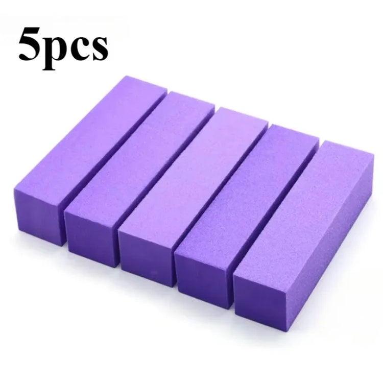 5/10/15/20Pcs Nail Buffer Professional Nail File Polisher Block Manicure Pedicure Files Sanding Polishing Sponge Nail Art tools 2028