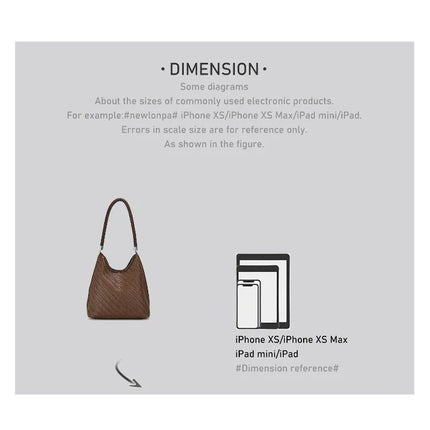 CEEKAY 2026 New Woven Hobo Bag, Retro Herringbone Texture Shoulder Bag with Woven Handle, Casual Women's Tote Bag