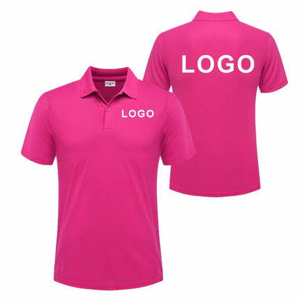 Breathable Polo with Custom Logo Casual Wear for Business Groups Short Sleeve Lapel Polo Work Clothes Embroidery Print