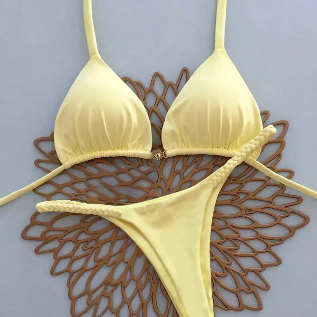 Trendy Bikini 2026: Sexy Push-Up Women's Swimsuit, INS Brazilian Bikini Set, Cute Summer Beachwear