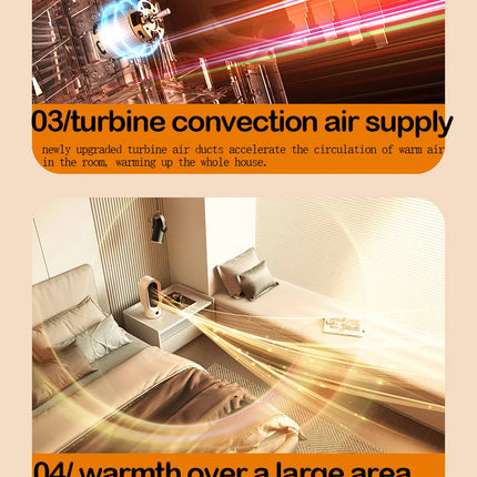 Portable Heater Electric Fan Heater Mini Radiator Desktop Warmer Machine For Winter PTC Ceramic Heating For Home Bedroom Office