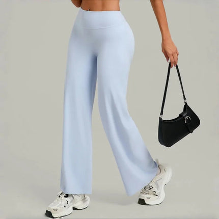 Women's Pilates Yoga Pants Sports Fitness Flared Peach Hip-lifting Leggings Outdoor Workout Training Running Casual Trousers PlatiNum
