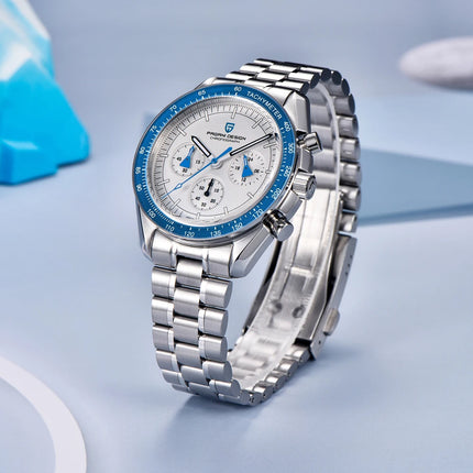 Orologio da Polso PAGANI DESIGN di Lusso Blu alla Moda per Uomo, Cronografo Sportivo con Vetro Zaffiro AR e Quadrante Luminoso, Modello 2026
