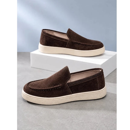 Scarpe casual da uomo estive, comode, con plateau, mocassini di design, traspiranti, slip-on, scarpe da ufficio piatte da uomo
