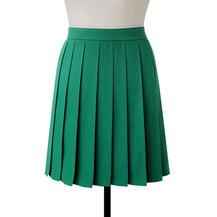 Gonna longuette a pieghe a vita alta da donna Y2k Estate al ginocchio stile preppy Harajuku Hot Street School Cosplay Casual Faldas femminili