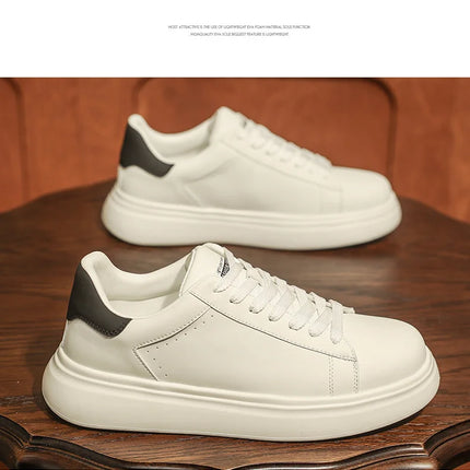 Leather Men Shoes Sneakers Trend Casual Shoe Breathable Leisure Male Sneakers Non-slip Footwear Men Vulcanized Shoes2026