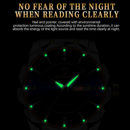 BINBONG Orologi da donna Orologio al quarzo da donna di moda di lusso Orologio da polso in acciaio inossidabile con data luminosa impermeabile Regalo per gli amanti della fidanzata platinumshop