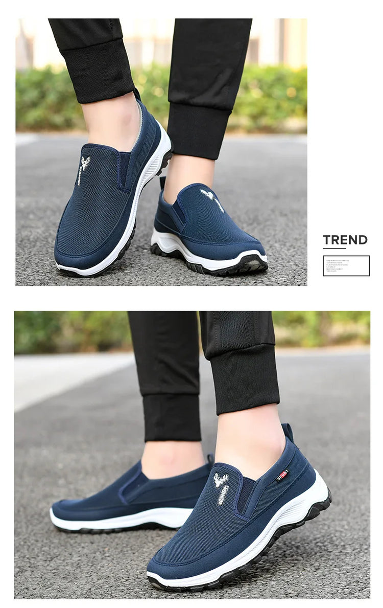 Scarpe da ginnastica da trekking da uomo, scarpe da ginnastica da viaggio ortopediche traspiranti, comode per attività all'aperto, escursioni, passeggiate