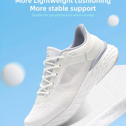 ONEMIX YUE SHUANG Running Shoes for Men Air Cushion Athletic Couple Trainers Sport Runner Shoes Outdoor Women Walking Sneakers PlatiNum
