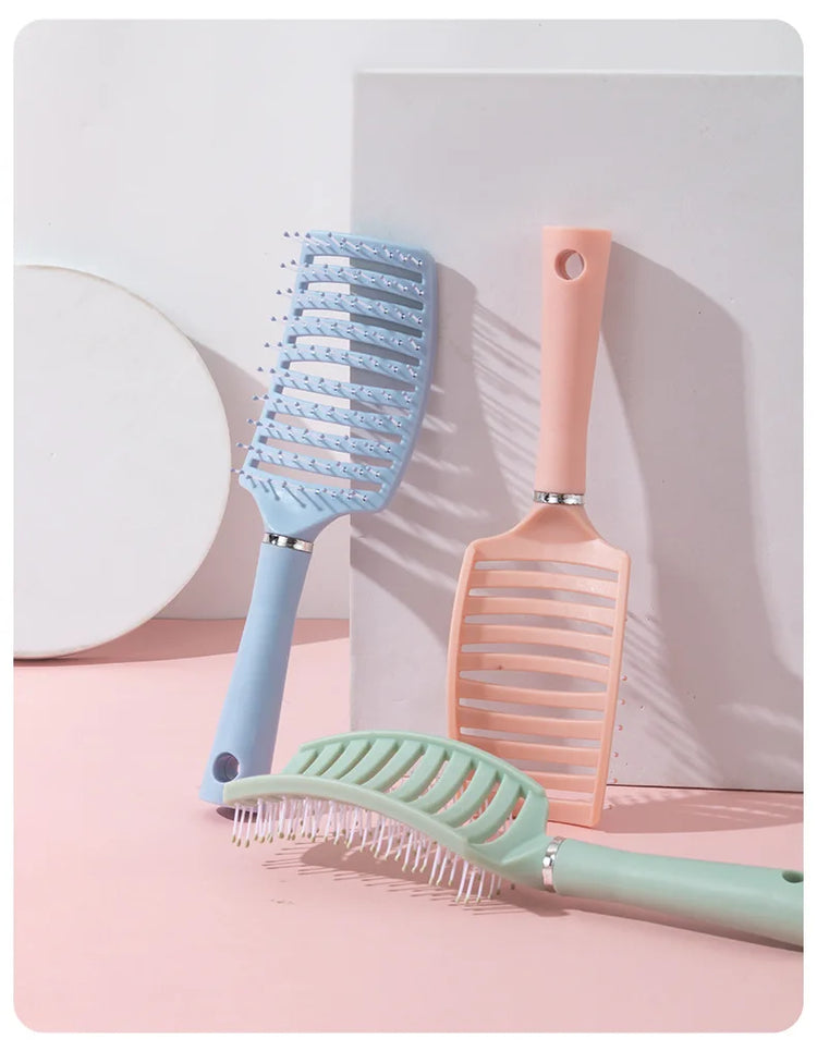 1pc anti-static massage brush  women's hair and scalp massage comb - straight hair professional tool Special for real hair wigs
