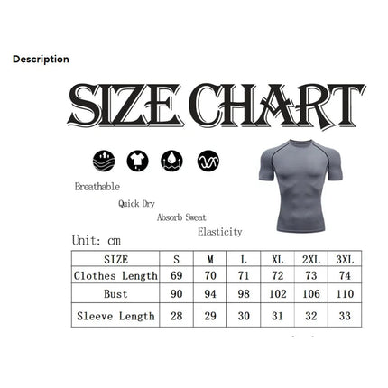 EVERLAST Camicia da Compressione da Uomo + Pantaloncini Sportivi 2 in 1 Set da 2 Pezzi per Il Tempo Libero Respiro Manica Corta Sport Jogging Palestra Marchio di Abbigliamento Stampa platinumshop