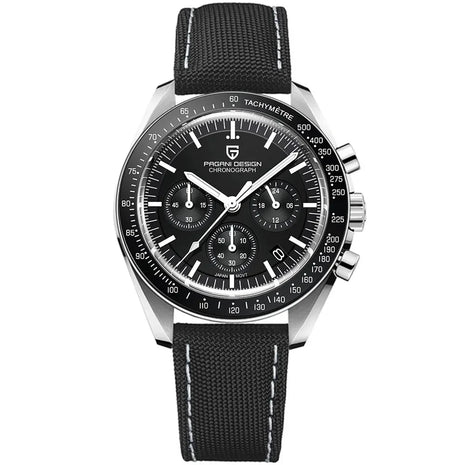 PAGANI DESIGN 2026 Nuovo Orologio al Quarzo Retrò Color Cuoio Chiaro per Uomo, Cronografo Sportivo con Vetro Zaffiro AR, Orologio da Polso Luminoso per Uomo VK63