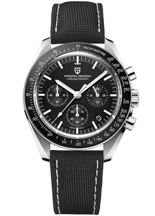 PAGANI DESIGN 2026 Nuovo Orologio da Uomo Moon, Orologio al Quarzo di Lusso per Uomo, Cronografo con Vetro Zaffiro AR, Impermeabile, Movimento VK63, Cinturino in Nylon