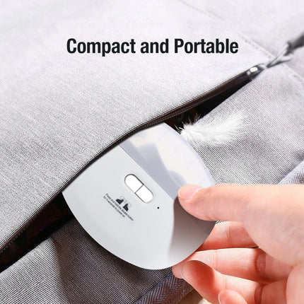 Electric Nail File for Fingernail and Toenail 2 in 1 Trimmer and Polisher Rechargeable Portable Manicure Kit with LED Light for Home Use