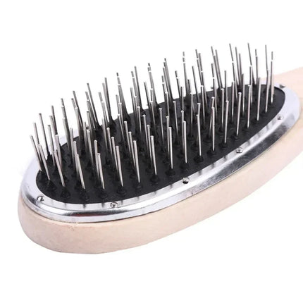Professional Detangling Steel Comb - Anti-Static Wig Brush for Hair Extensions Styling Training Tool 2028