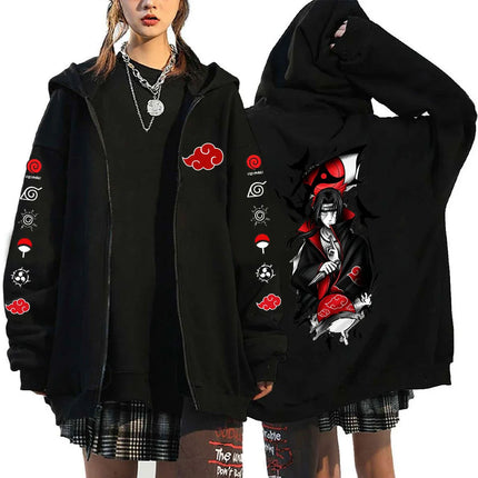 Naruto Uchiha Itachi Japanese anime 2026 new fashion Harajuku men's trendy casual sportswear men's couple style Coat