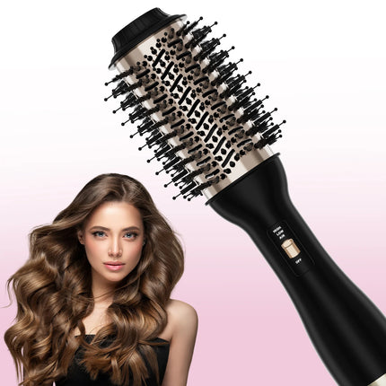 Hair Dryer Brush Blow Dry Brush 60mm - One-Step Hot Air Styler and Hairdryer Fast Drying & Styling for Frizz-Free, Voluminous Blowouts, Anti-Frizz & Volume Boost for Smooth Bouncy Hair