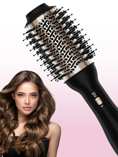 Hair Dryer Brush Blow Dry Brush 60mm - One-Step Hot Air Styler and Hairdryer Fast Drying & Styling for Frizz-Free, Voluminous Blowouts, Anti-Frizz & Volume Boost for Smooth Bouncy Hair