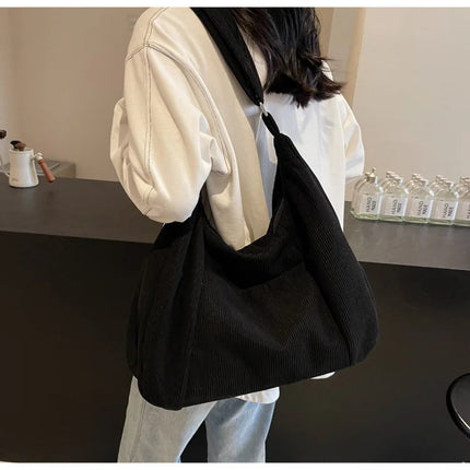 New Large Capacity Casual Crossbody Bag Simple Artistic Commuter Student Single Shoulder Bag Outdoor Leisure Women's Tote Bag PlatiNum