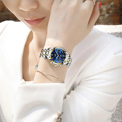 LIGE 2024 nuove donne di moda orologi da donna top brand di lusso creativo bracciale da donna in acciaio orologi orologio impermeabile al quarzo femminile platinumshop