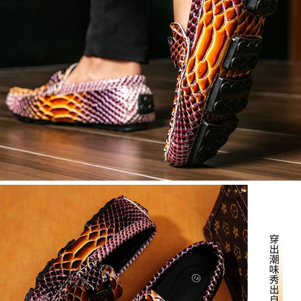 Mocassini in Pelle da Uomo 39-46, Scarpe Eleganti per Matrimoni e Feste, Calzature di Alta Qualità, Mocassini Slip-on di Lusso per Uomo