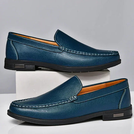 Calzature da uomo in pelle Slip on Office Man Scarpe formali Festa di nozze Scarpe eleganti da uomo Breath Driving Mocassini pigri Mocassini