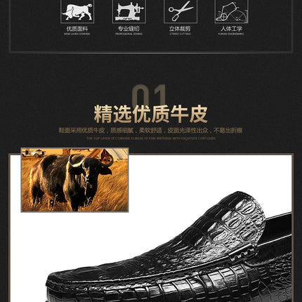 Scarpe slip on da uomo Mocassini da uomo Mocassini da uomo Scarpe estive in vera pelle Mocassini da uomo Scarpe da guida formali 2024