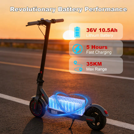 JUICEASE JB80 Scooter elettrico 500W Potenza di picco 35KM 31KM/H 36V10.5AH Batteria lunga Pneumatici da 8,5 pollici con Smart APP Pieghevole EScooter