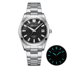 ADDIESDIVE Top Brand Automatic Watch For Men Sapphire Glass Unique Bark Texture Waterproof Luminous Mechanical Watch New AD2075