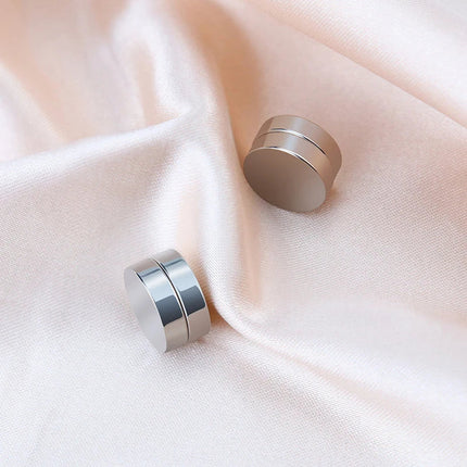 1/16 paia di orecchini a bottone magnetici da uomo in acciaio inossidabile con croce Non penetrante orecchini a cerchio Unisex CZ Magnet Clip on Earring platinumshop