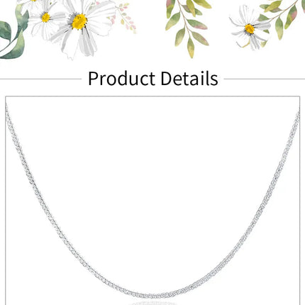 925 Sterling Silver 2MM 40-75cm Side Chain Necklace Men Women Charm Wedding Party Gift Jewelry Christmas Accessories PlatiNum