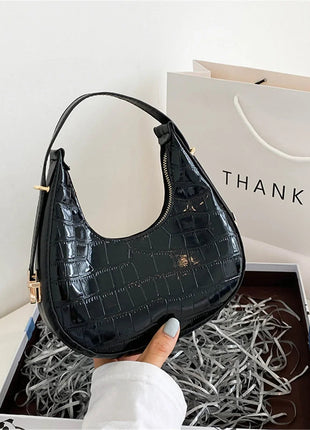 Fashion Stone Pattern Shoulder Bag Women'S Small Handle Underarm Bag Clutch Luxury Women'S Handbag Tote Bag Mini Dumpling Bag PlatiNum