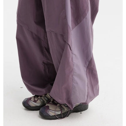 Men Women Splice Fashion Outdoor Loose Casual Lightweight Quick Dry Sports Cargo Baggy Pants Track Trouser Jogger Sweatpants