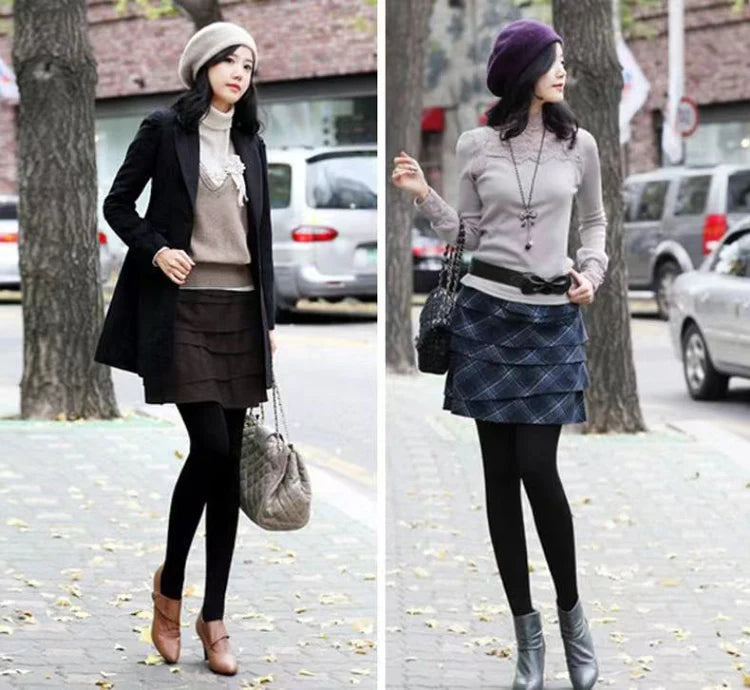 High-quality Sheep Hot Sales Leggings Women Autumn Winter Wool Long Elastic Ladies Fashionable Versatile Basic Style Warm Pants PlatiNum