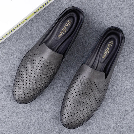 Scarpe da uomo in vera pelle Casual formali mocassini da uomo mocassini estate italiana traspirante Slip on scarpe da barca maschili Over Size 50 51