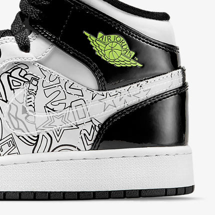 Scarpe da basket Nike Authentic Air Jordan1 Mid AJ1 alte GS DC4099-100 platinumshop