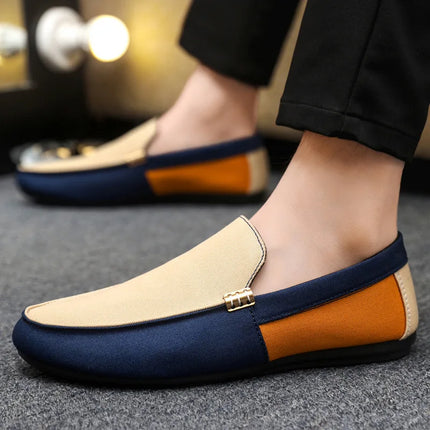 Scarpe casual da uomo primavera estate alla moda, traspiranti, slip-on, da guida, taglie grandi