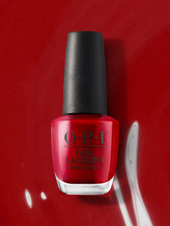 Opi Red Hot Rio Nail Lacquer Nail Polish 15ml - Bright Red