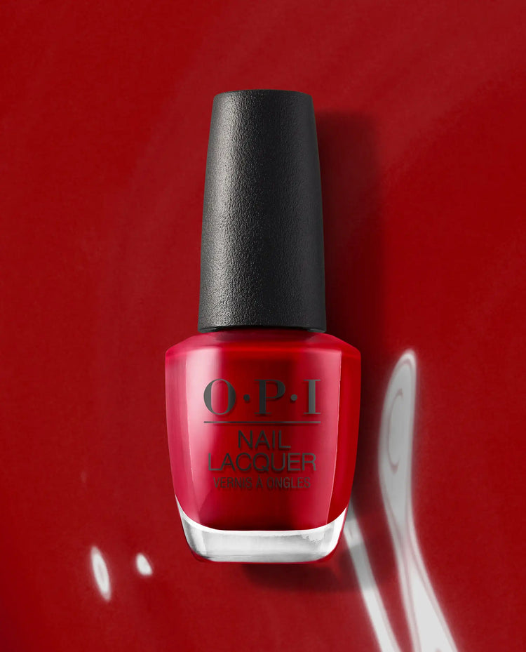 Opi Red Hot Rio Nail Lacquer Nail Polish 15ml - Bright Red