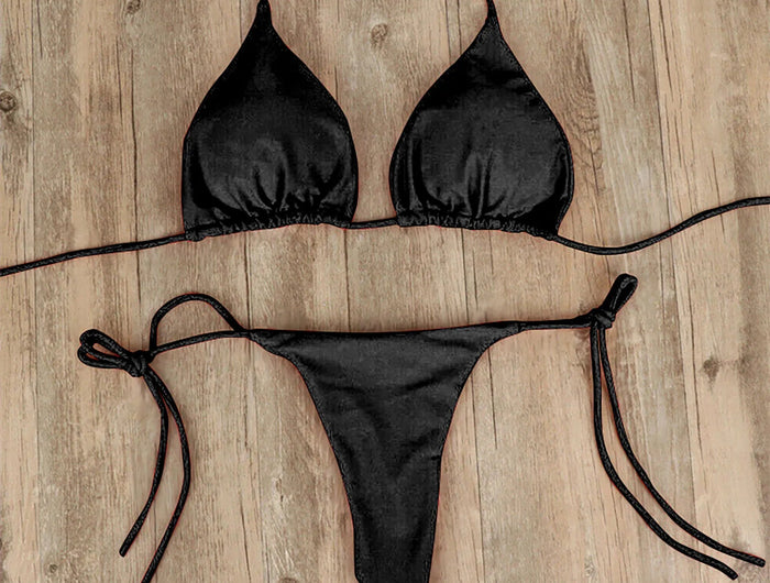 Costume da Bagno Estivo da Donna, Set Bikini Sexy con Reggiseno Imbottito Push-up e Perizoma, Due Pezzi, Abbigliamento da Spiaggia, Costume da Bagno Femminile Sexy platinumshop